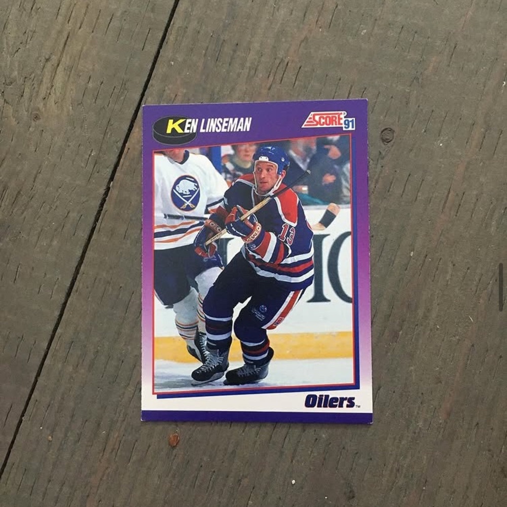 1991 Score Hockey card- Edmonton
